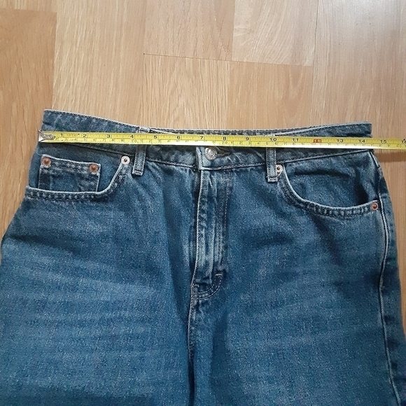 💥HOST PICK💥Topshop‎ mom jeans 100% cotton denim,cropped length,high ris - Picture 6 of 15